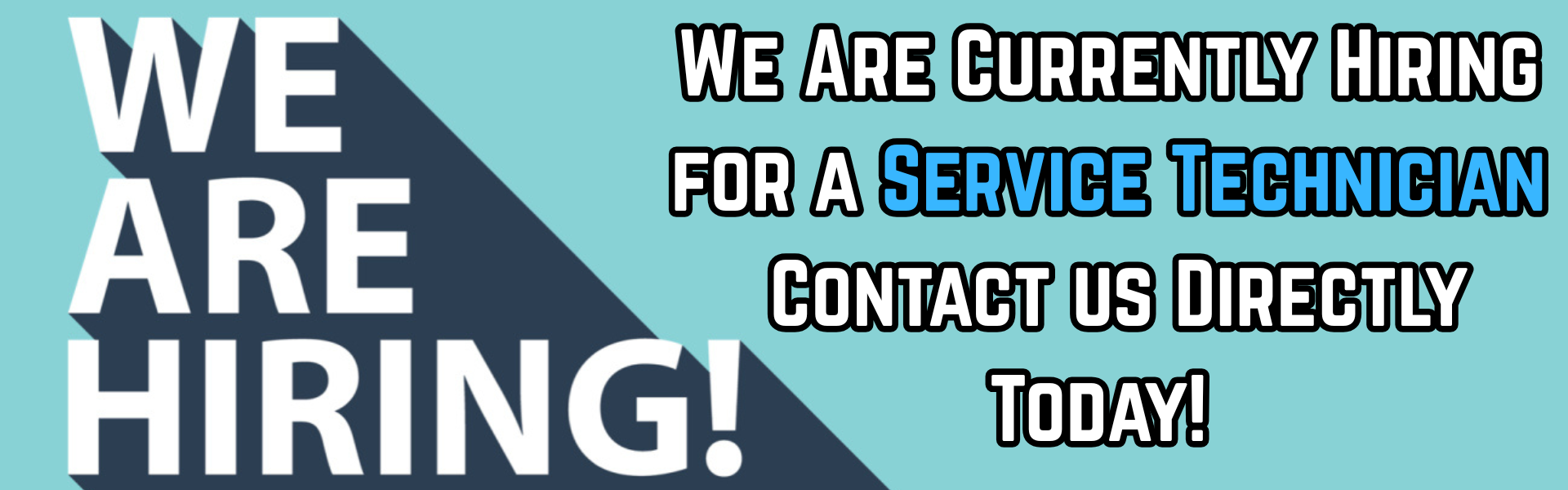 Hiring service tech banner Jan 2026